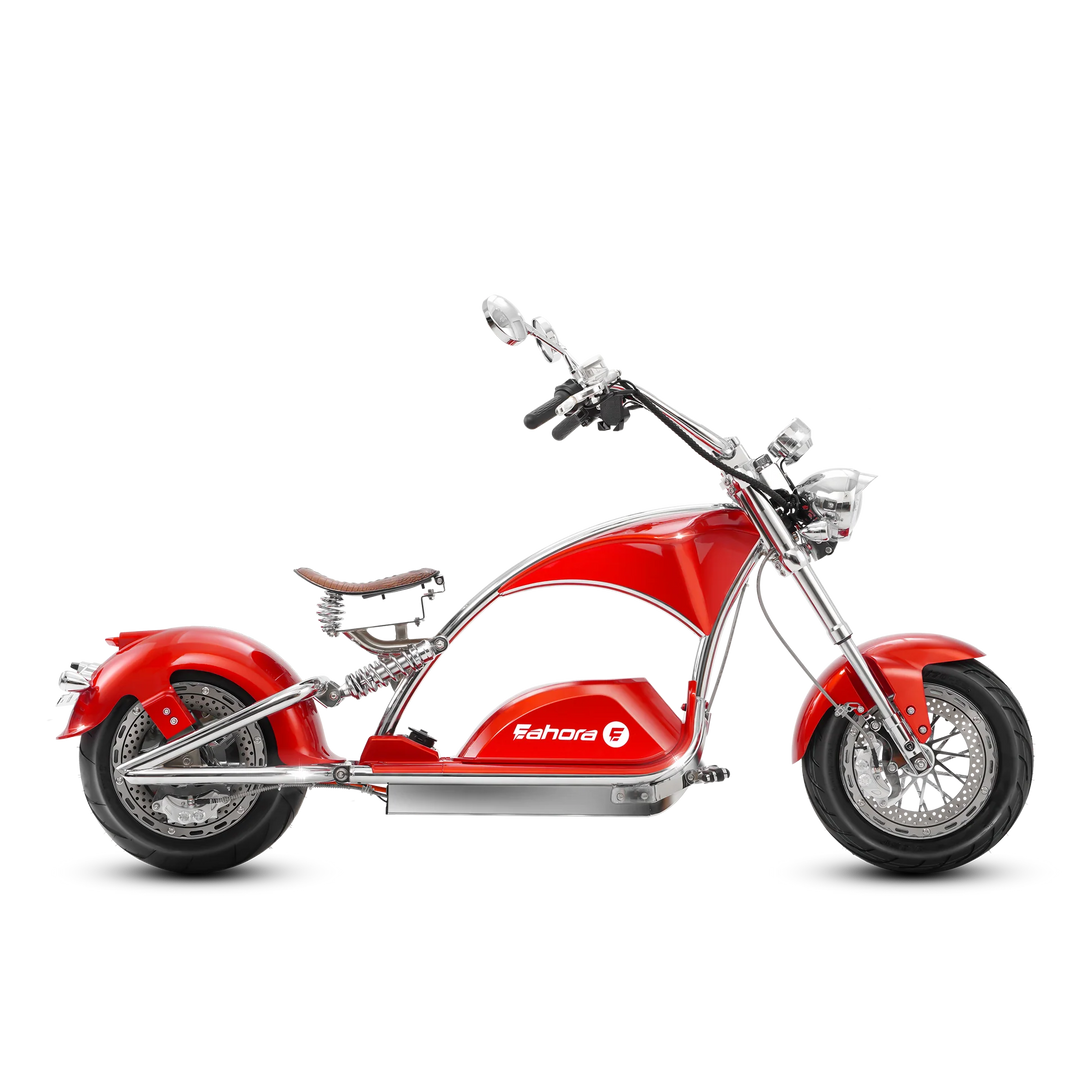Eahora| Chrome M1PS 4000W 72V 40Ah Electric Fat Tire Chopper Scooter