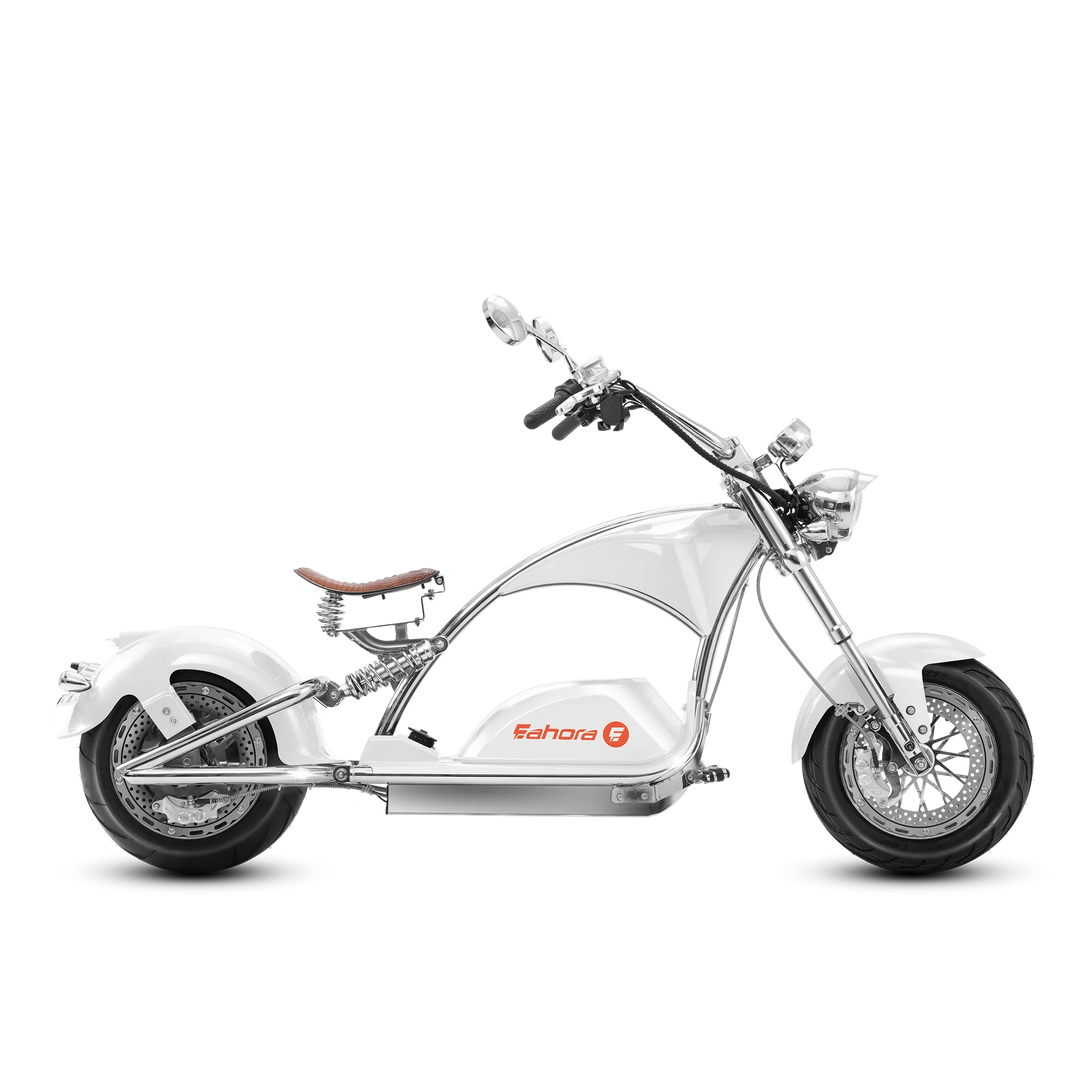 Eahora| Chrome M1PS 4000W 72V 40Ah Electric Fat Tire Chopper Scooter