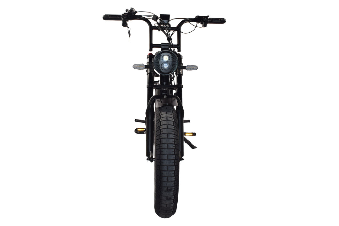 Power Goat V3 Electric Bike 3000W 50MPH Moped Style Fat Tire Ebike Moped-Style Electric Bikes ALL BLACK - PEDALS 13
