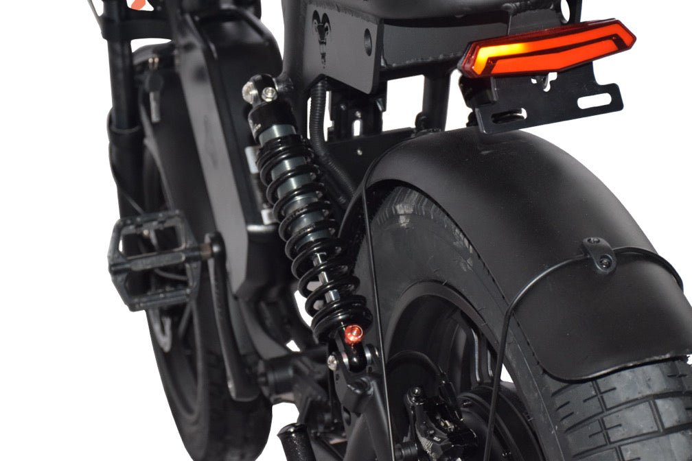 Power Goat V3 Electric Bike 3000W 50MPH Moped Style Fat Tire Ebike Moped-Style Electric Bikes ALL BLACK - PEDALS 12