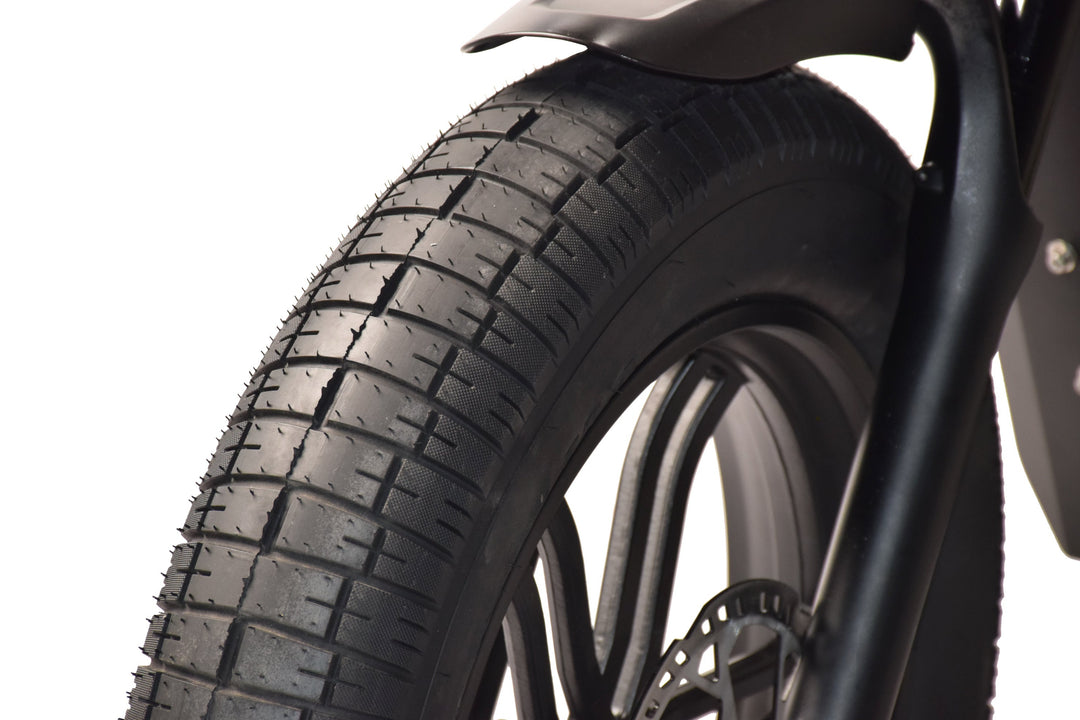 Power Goat V3 Electric Bike 3000W 50MPH Moped Style Fat Tire Ebike Moped-Style Electric Bikes ALL BLACK - PEDALS 15