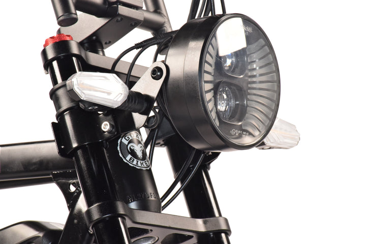 Power Goat V3 Electric Bike 3000W 50MPH Moped Style Fat Tire Ebike Moped-Style Electric Bikes ALL BLACK - PEDALS 14