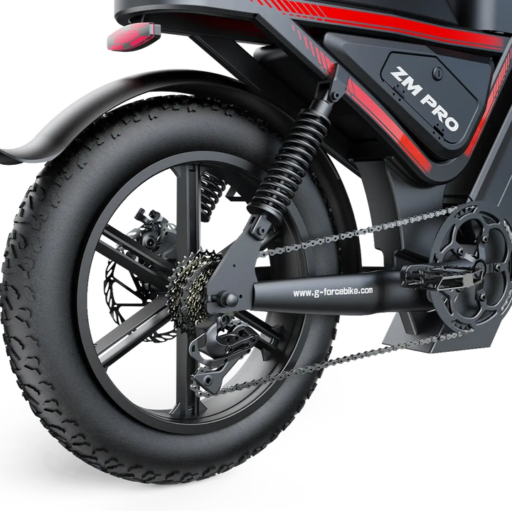 G-FORCE ZM PRO 1500W Peak, 200-Mile, Full Suspension Fat Tire E-Bike