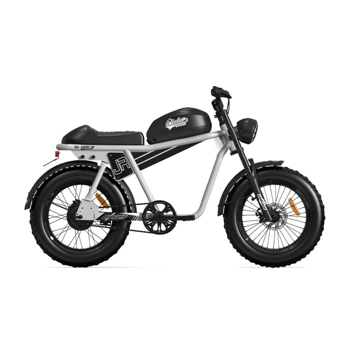 Qiolor Tiger JR Qiolor Moped Style Electric Bike Silver 2