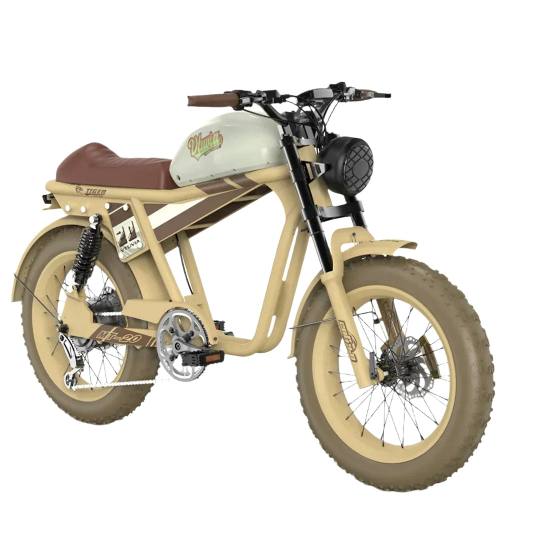QIOLOR Fat Tire Long Range Vintage Ebike 26mph