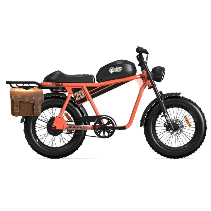 Qiolor Tiger RL Qiolor Moped Style Electric Bike Orange 4