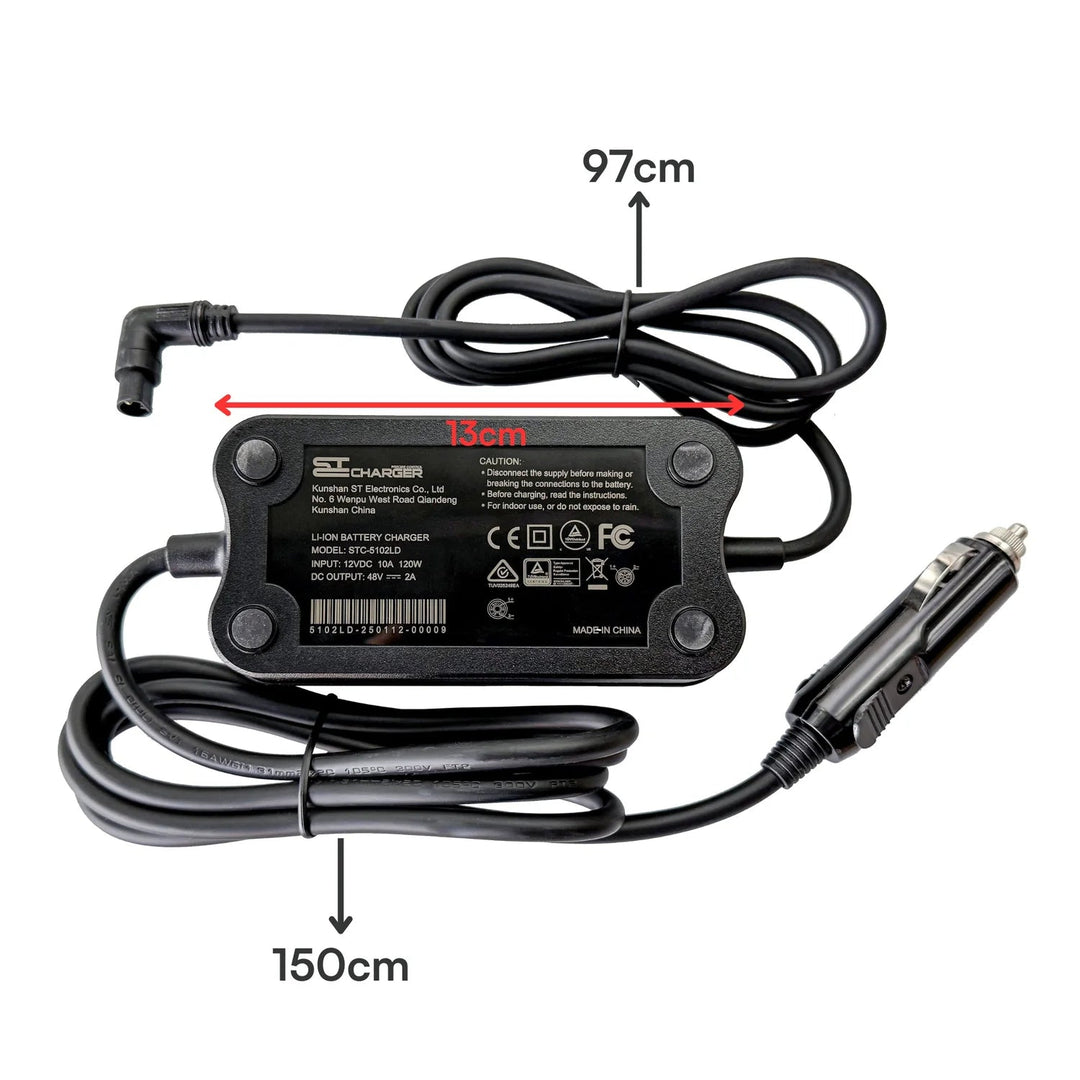 Qualisports 12V DC Portable Vehicle Charger Qualisports Batteries & Accessories 36V 3-Pin 5