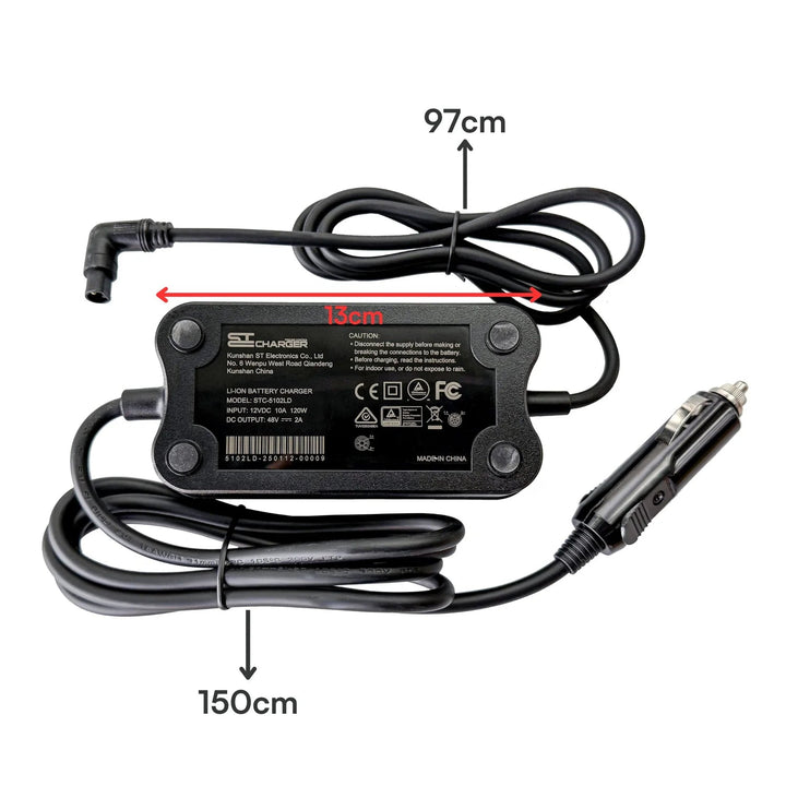 Qualisports 12V DC Portable Vehicle Charger Qualisports Batteries & Accessories 36V 3-Pin 5