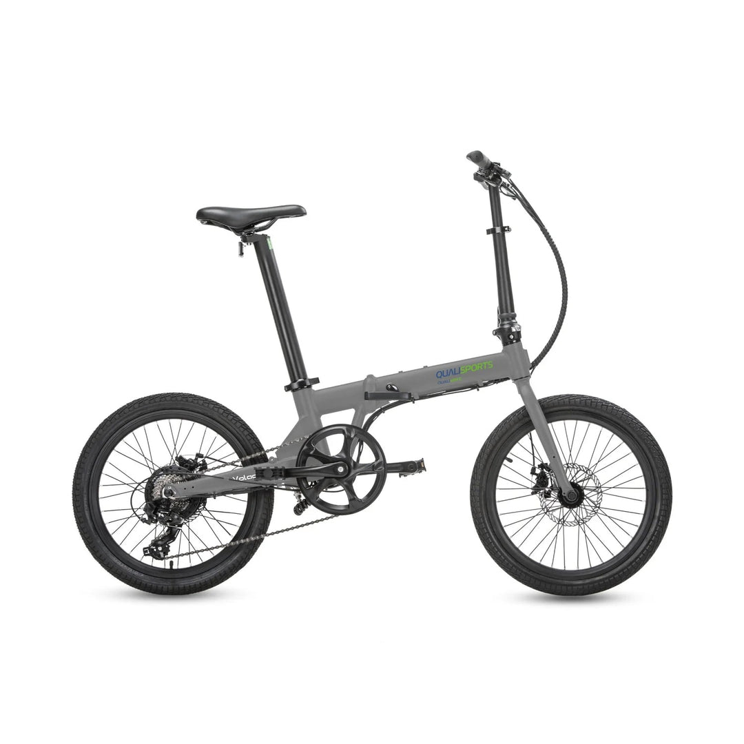 Qualisports Volador | 350W Motor, City Commuter Folding Electric Bike Qualisports Folding Electric Bikes Grey 3