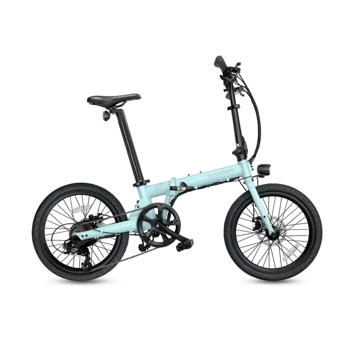 Qualisports Volador | 350W Motor, City Commuter Folding Electric Bike Qualisports Folding Electric Bikes Powder Blue 1