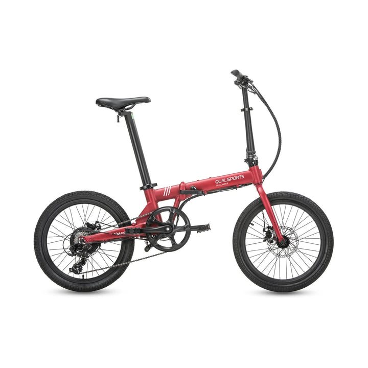 Qualisports Volador | 350W Motor, City Commuter Folding Electric Bike Qualisports Folding Electric Bikes Red 2