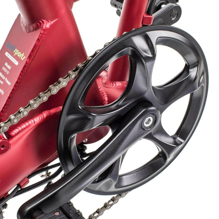 Qualisports Volador | 350W Motor, City Commuter Folding Electric Bike Qualisports Folding Electric Bikes Snow White 13