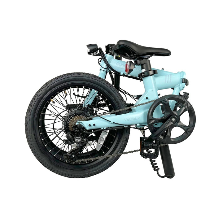 Qualisports Volador | 350W Motor, City Commuter Folding Electric Bike Qualisports Folding Electric Bikes Snow White 8