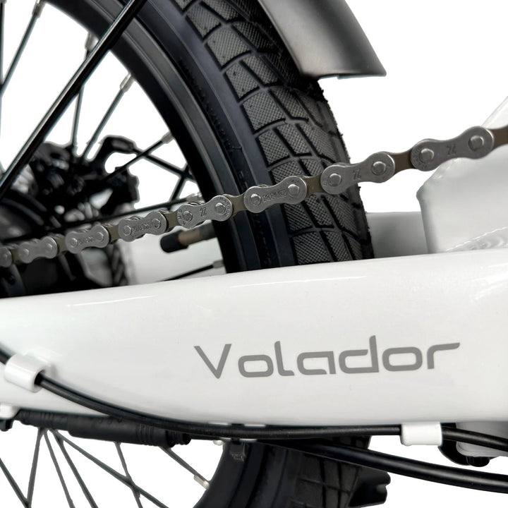 Qualisports Volador | 350W Motor, City Commuter Folding Electric Bike Qualisports Folding Electric Bikes Snow White 10
