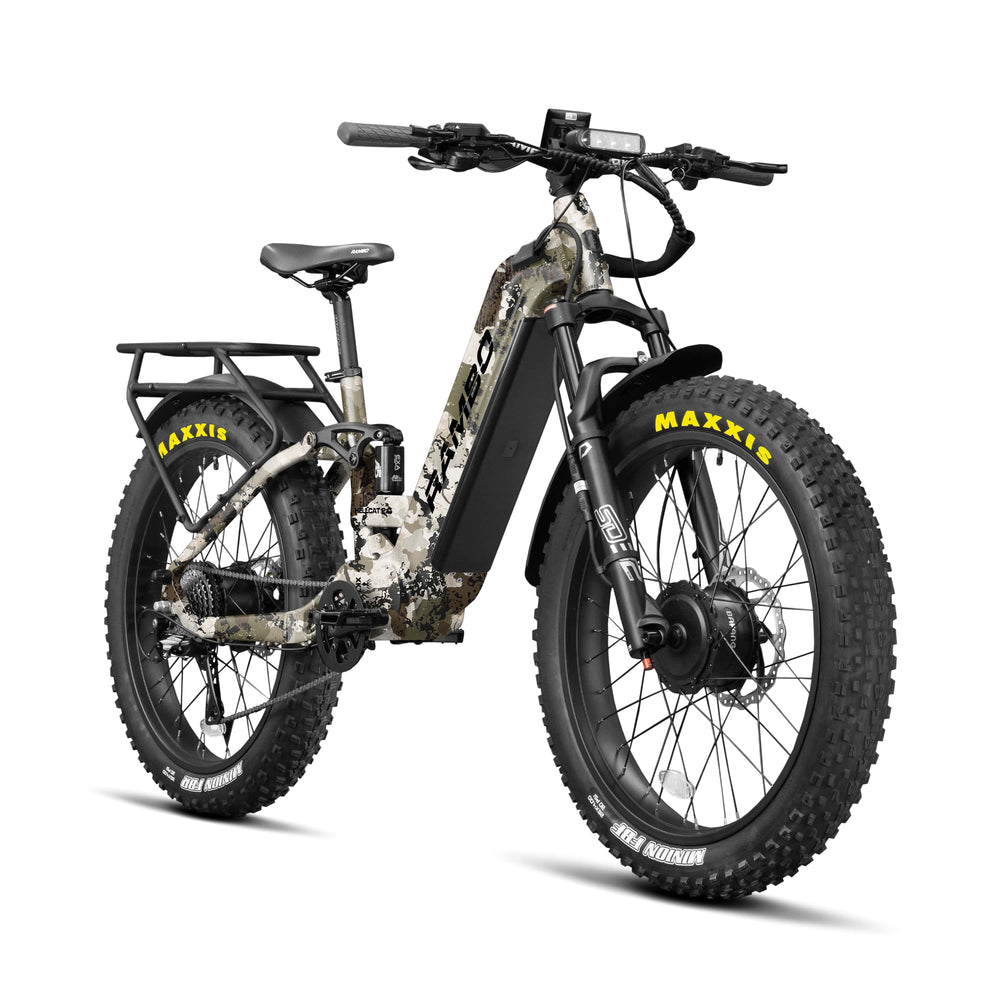 RAMBO Hellcat 2.0 FS All-Wheel Drive Hunting Electric Bikes KINGS CAMO XK7 2