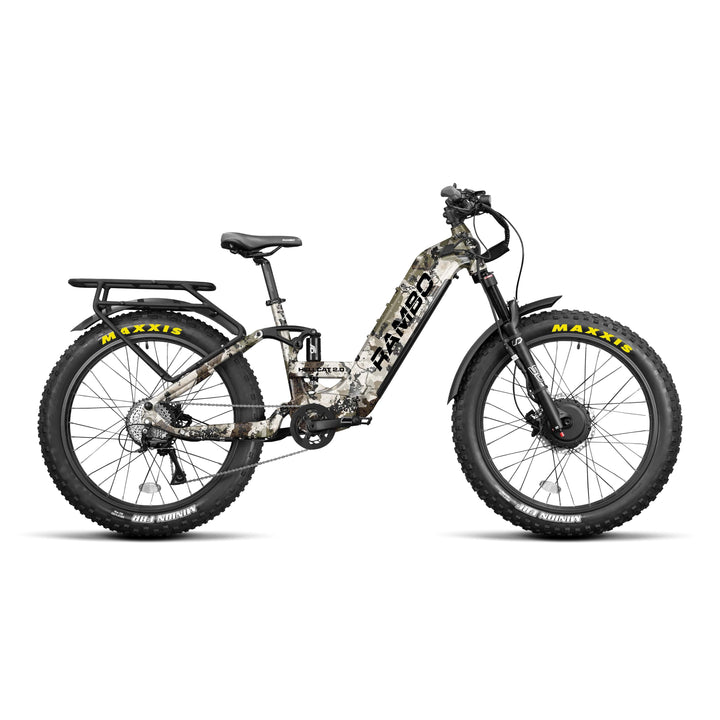 RAMBO Hellcat 2.0 FS All-Wheel Drive Hunting Electric Bikes KINGS CAMO XK7 1