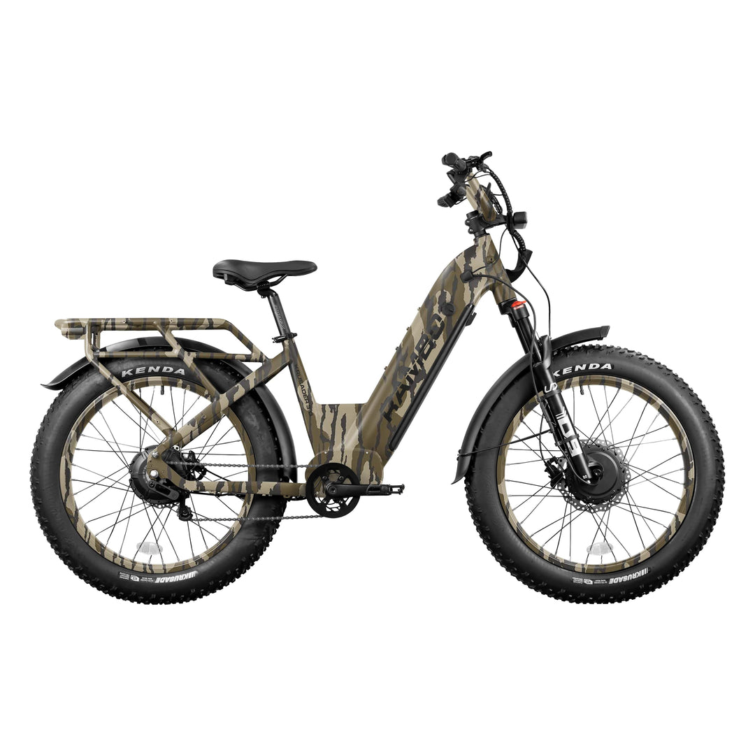 RAMBO Krusader 3.0 All-Wheel Drive Hunting Electric Bikes Mossy Oak Bottomland Camo 1