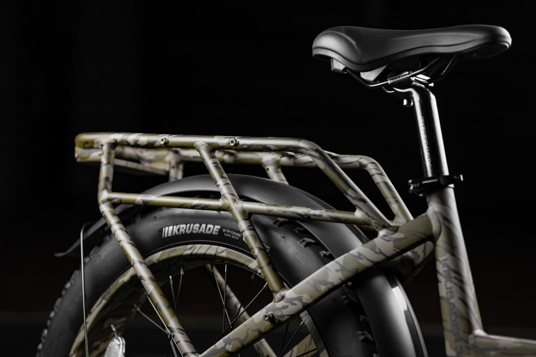 RAMBO Krusader 3.0 All-Wheel Drive Hunting Electric Bikes Mossy Oak Bottomland Camo 12