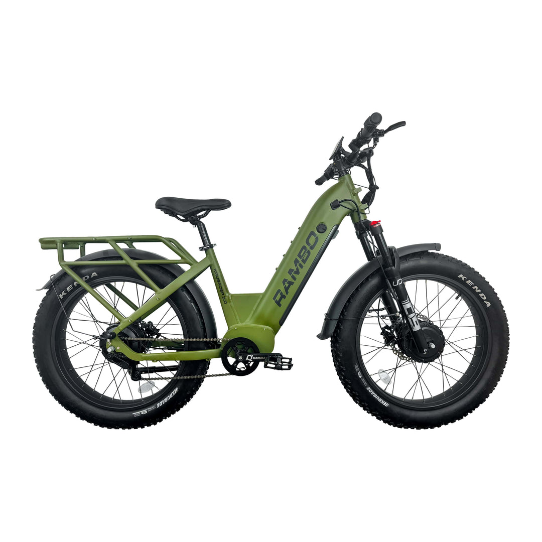 RAMBO Krusader 3.0 All-Wheel Drive Hunting Electric Bikes Mossy Oak Bottomland Camo 3