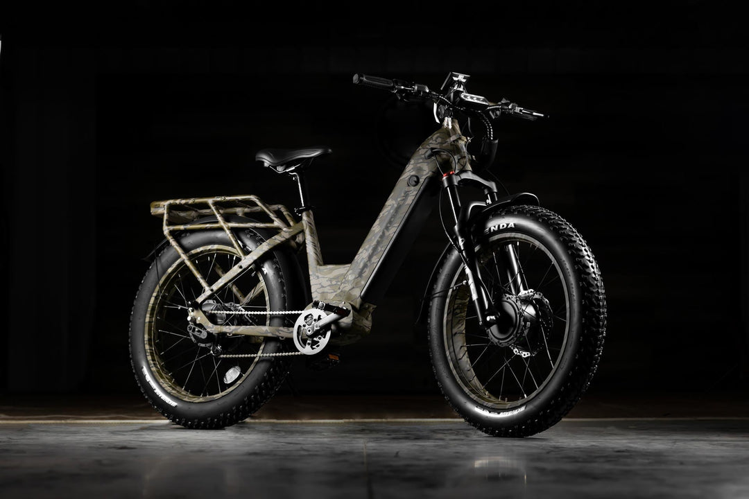 RAMBO Krusader 3.0 All-Wheel Drive Hunting Electric Bikes Mossy Oak Bottomland Camo 16