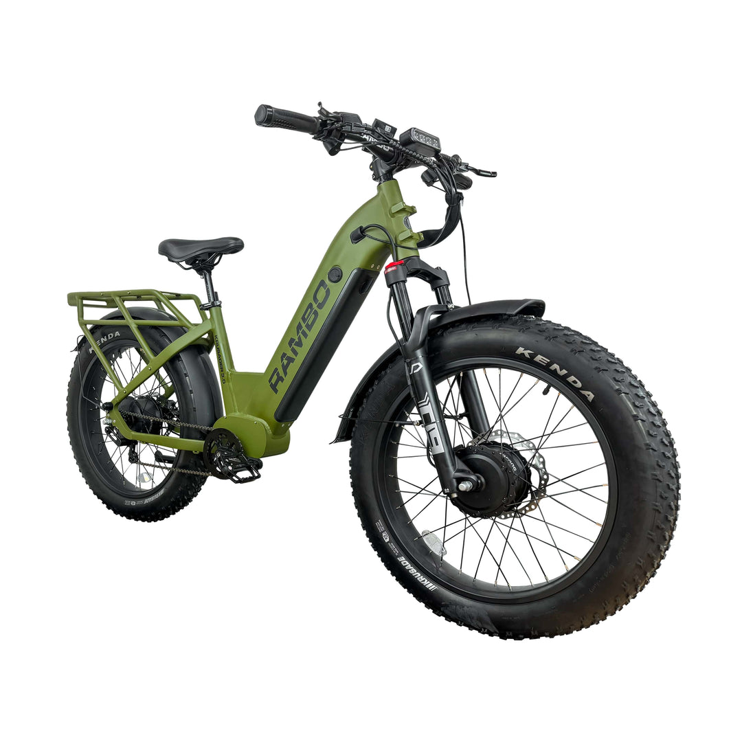 RAMBO Krusader 3.0 All-Wheel Drive Hunting Electric Bikes Mossy Oak Bottomland Camo 4