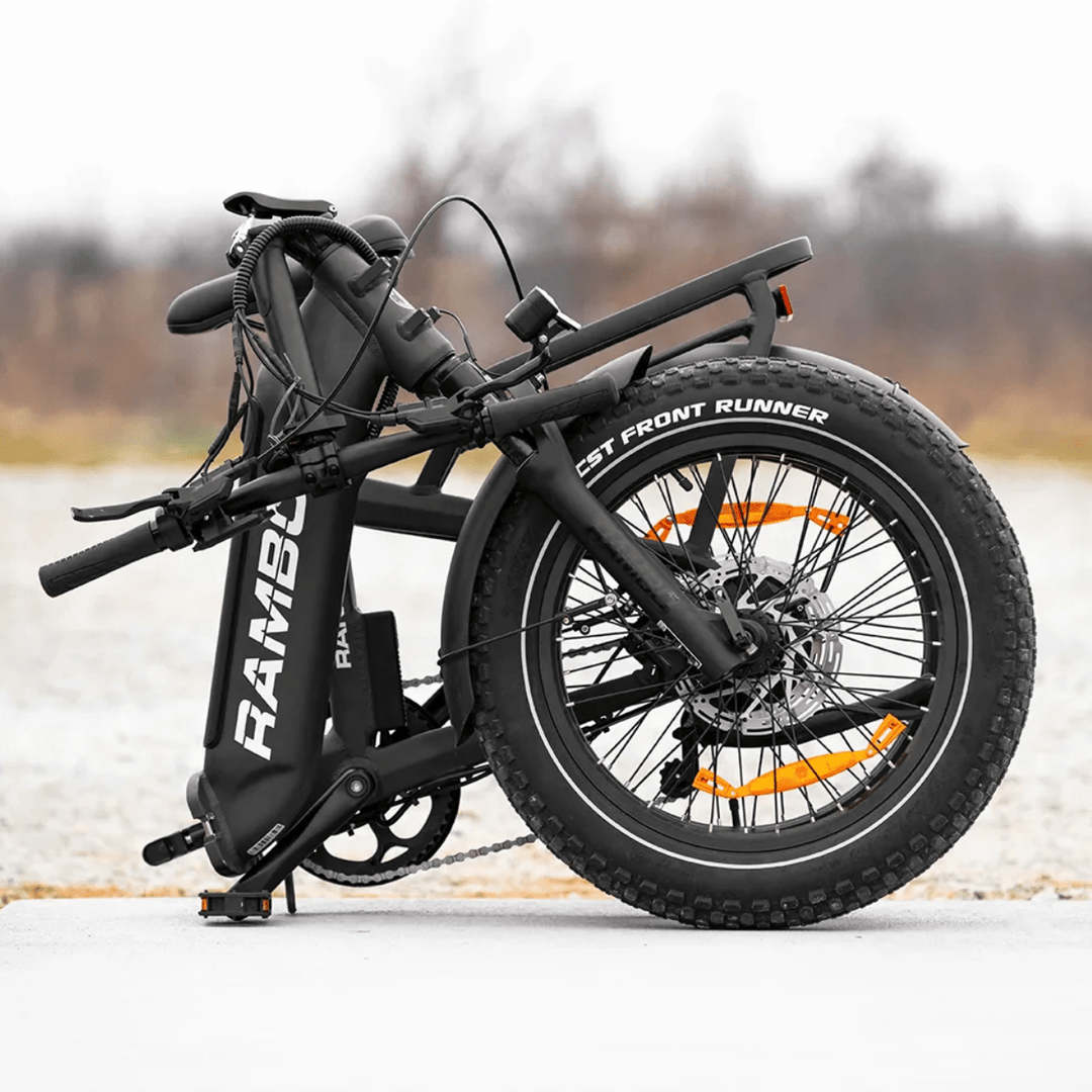 RAMBO Ranger Folding E-Bike Rambo Folding Electric Bikes White 6
