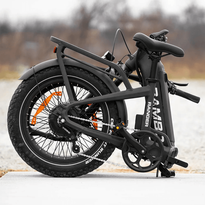 RAMBO Ranger Folding E-Bike Rambo Folding Electric Bikes White 7