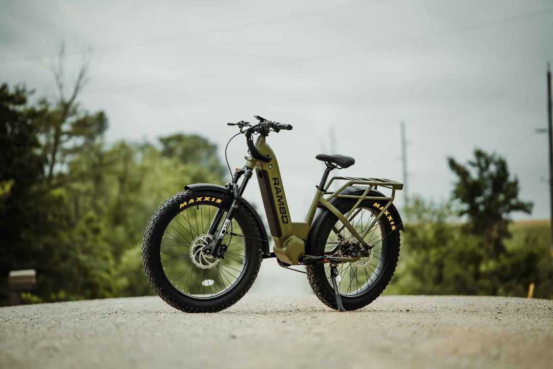 RAMBO Rebel 2.0 Mid-Drive Power Hunting Electric Bikes Mossy Oak Bottomland Camo 8