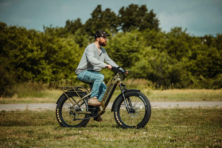 RAMBO Rebel 2.0 Mid-Drive Power Hunting Electric Bikes Mossy Oak Bottomland Camo 7