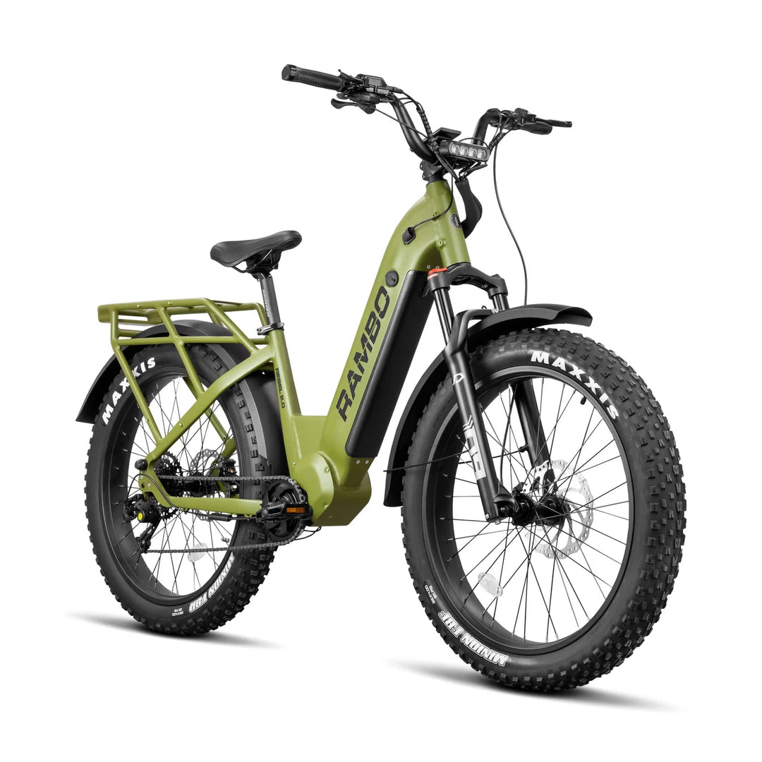 RAMBO Rebel 2.0 Mid-Drive Power Hunting Electric Bikes OD Green 3