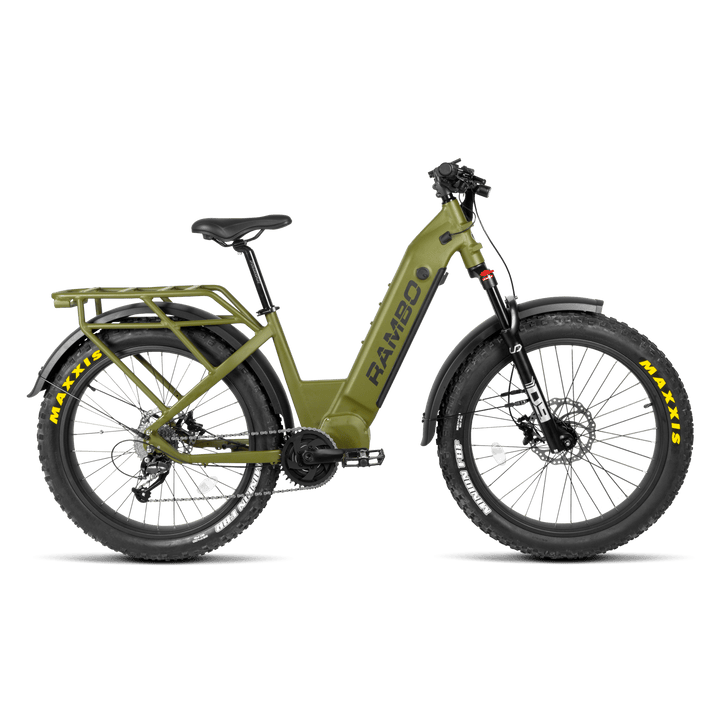 RAMBO Rebel 2.0 Mid-Drive Power Hunting Electric Bikes Mossy Oak Bottomland Camo 3