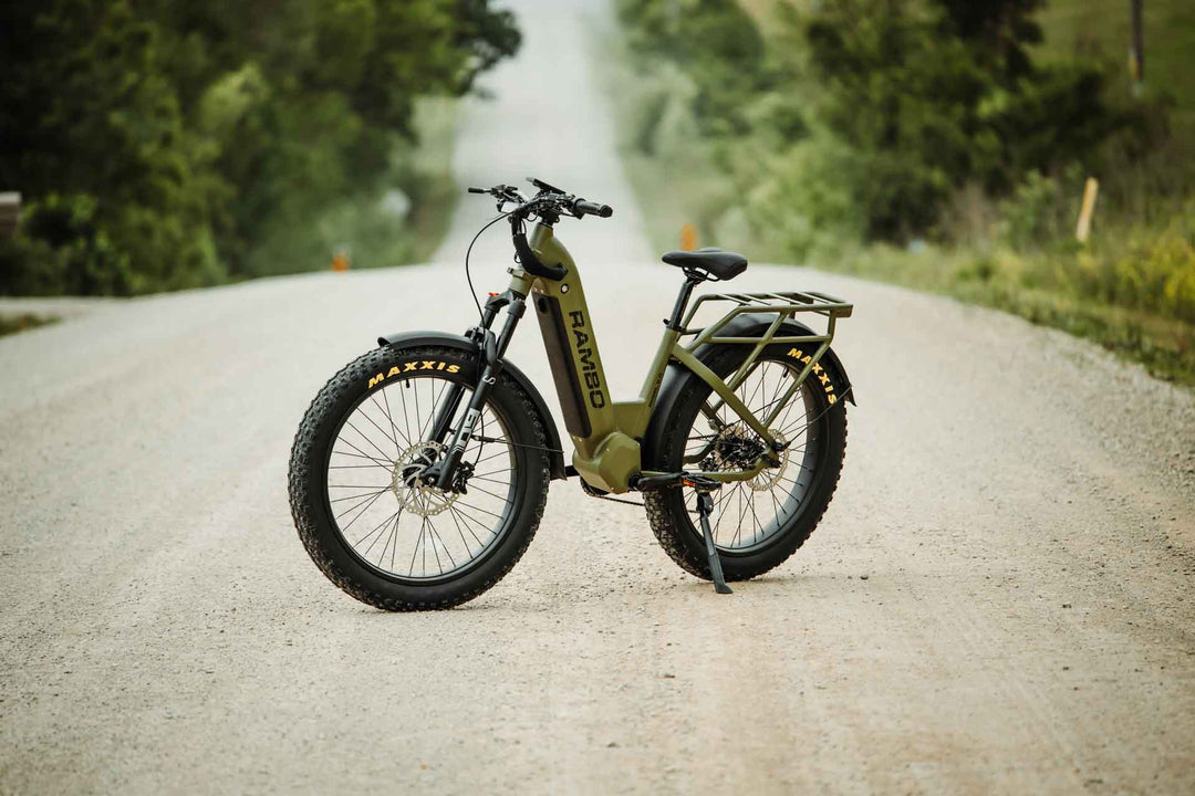 RAMBO Rebel 2.0 Mid-Drive Power Hunting Electric Bikes Mossy Oak Bottomland Camo 6