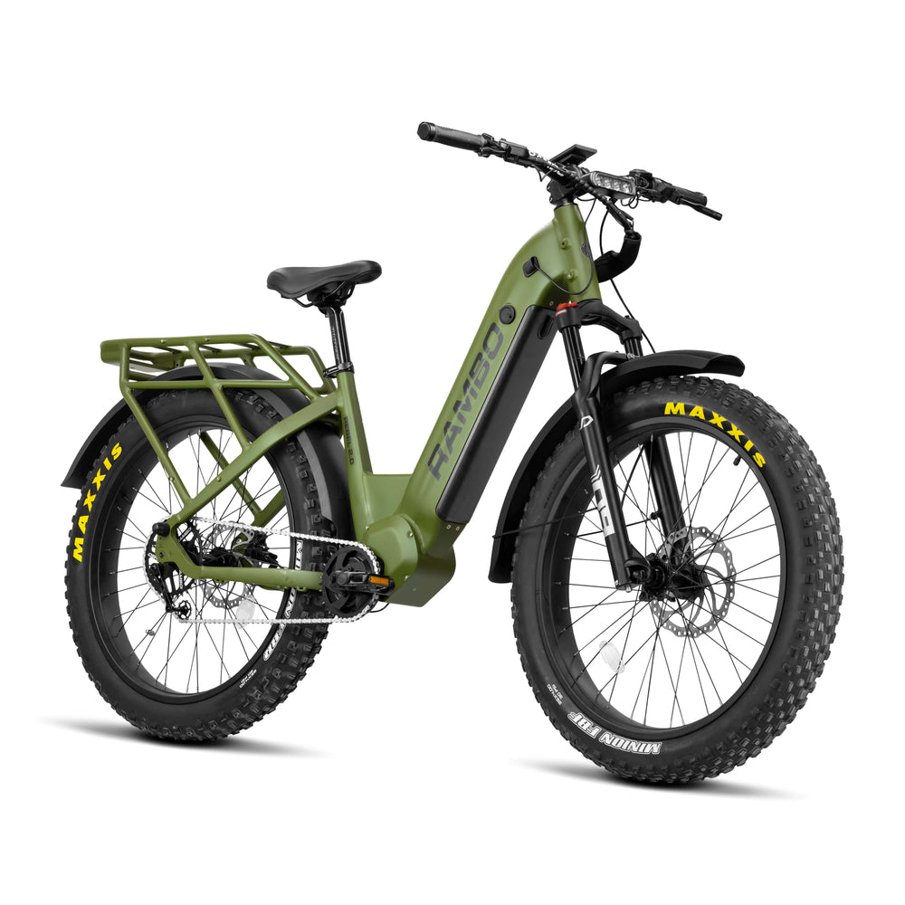 RAMBO Rebel 2.0 SS (Single Speed) Hunting Electric Bikes Mossy Oak Bottomland Camo 2