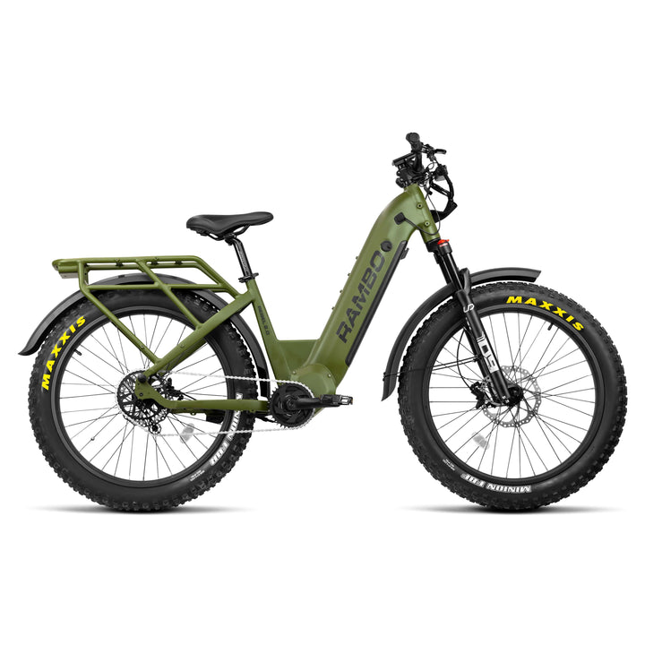 RAMBO Rebel 2.0 SS (Single Speed) Hunting Electric Bikes Mossy Oak Bottomland Camo 1