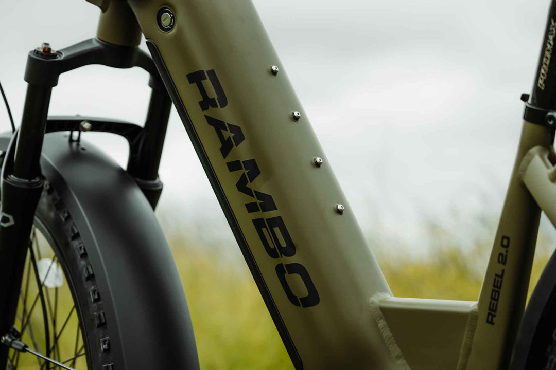 RAMBO Rebel 2.0 SS (Single Speed) Hunting Electric Bikes Mossy Oak Bottomland Camo 5