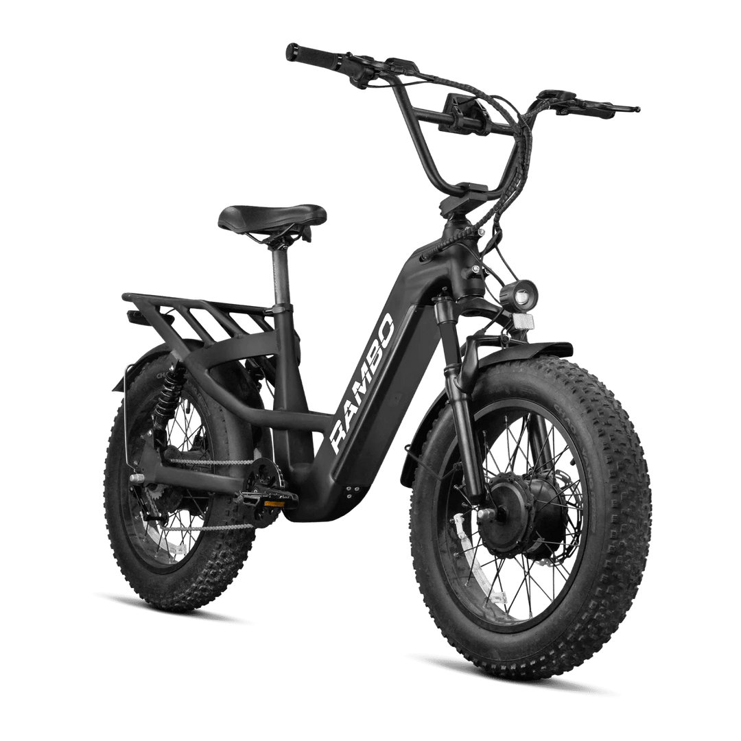 RAMBO Revolt AWD Step Thru Bike Step-Thru Electric Bikes OD Green 3