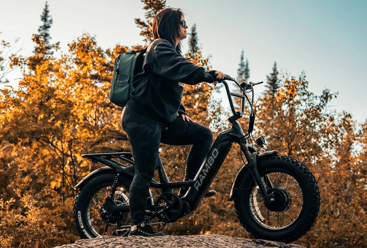 RAMBO Revolt AWD Step Thru Bike Step-Thru Electric Bikes OD Green 7