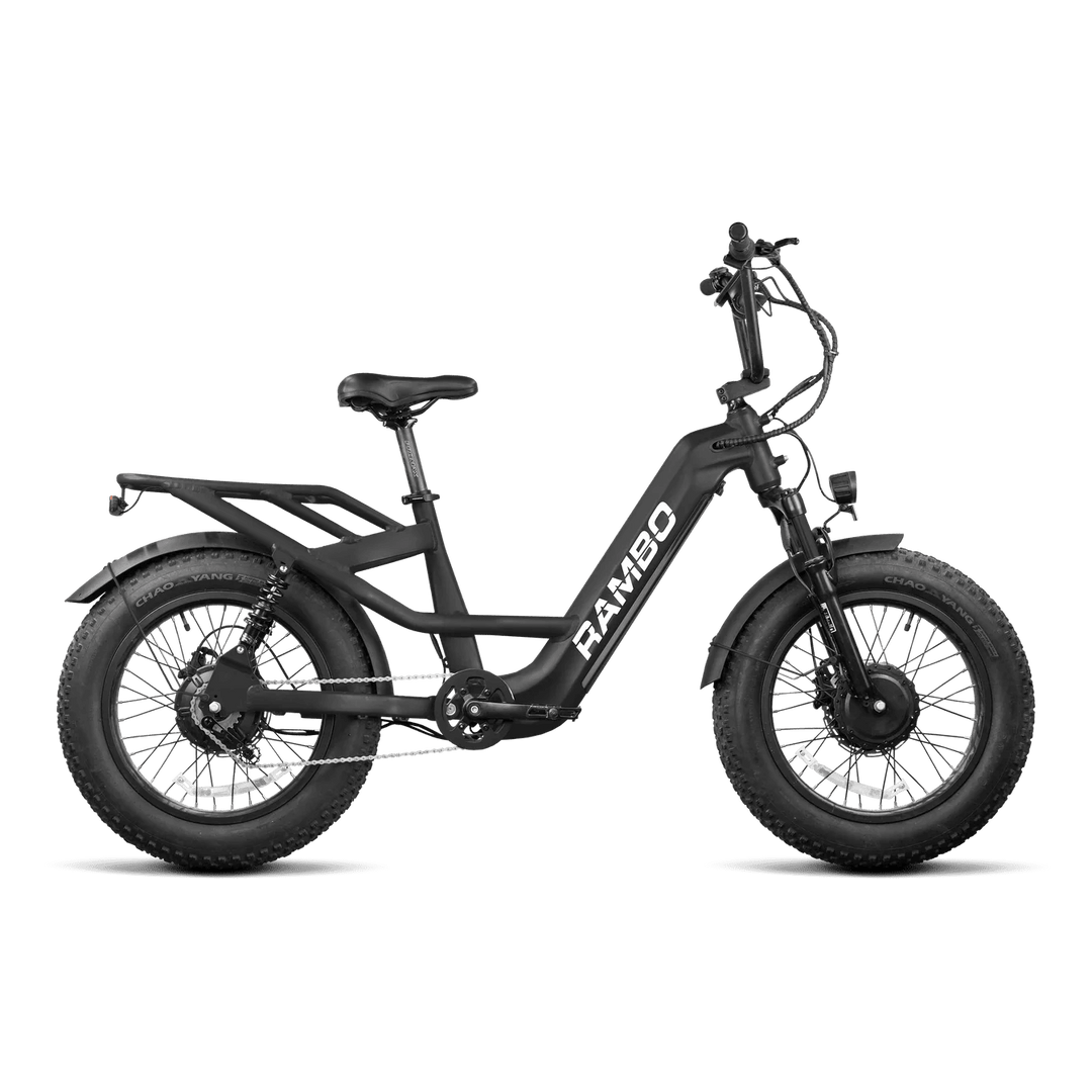 RAMBO Revolt AWD Step Thru Bike Step-Thru Electric Bikes Black 1