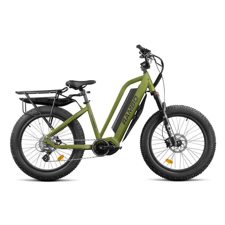 RAMBO Roamer 2.0 Mid Drive Electric Bike Hunting Electric Bikes OD Green 1