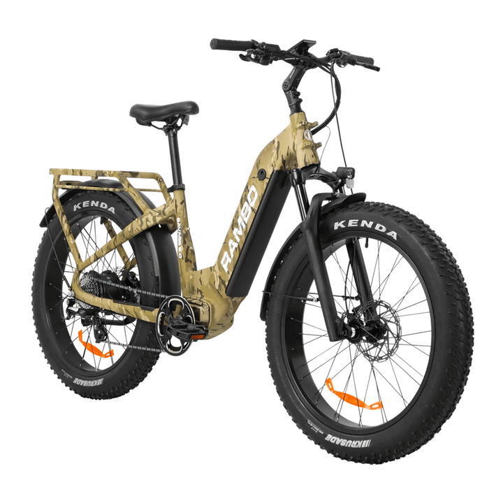 RAMBO Savage 2.0 750W-1000W Hub Drive Rambo Hight Performance Electric Bikes White 6