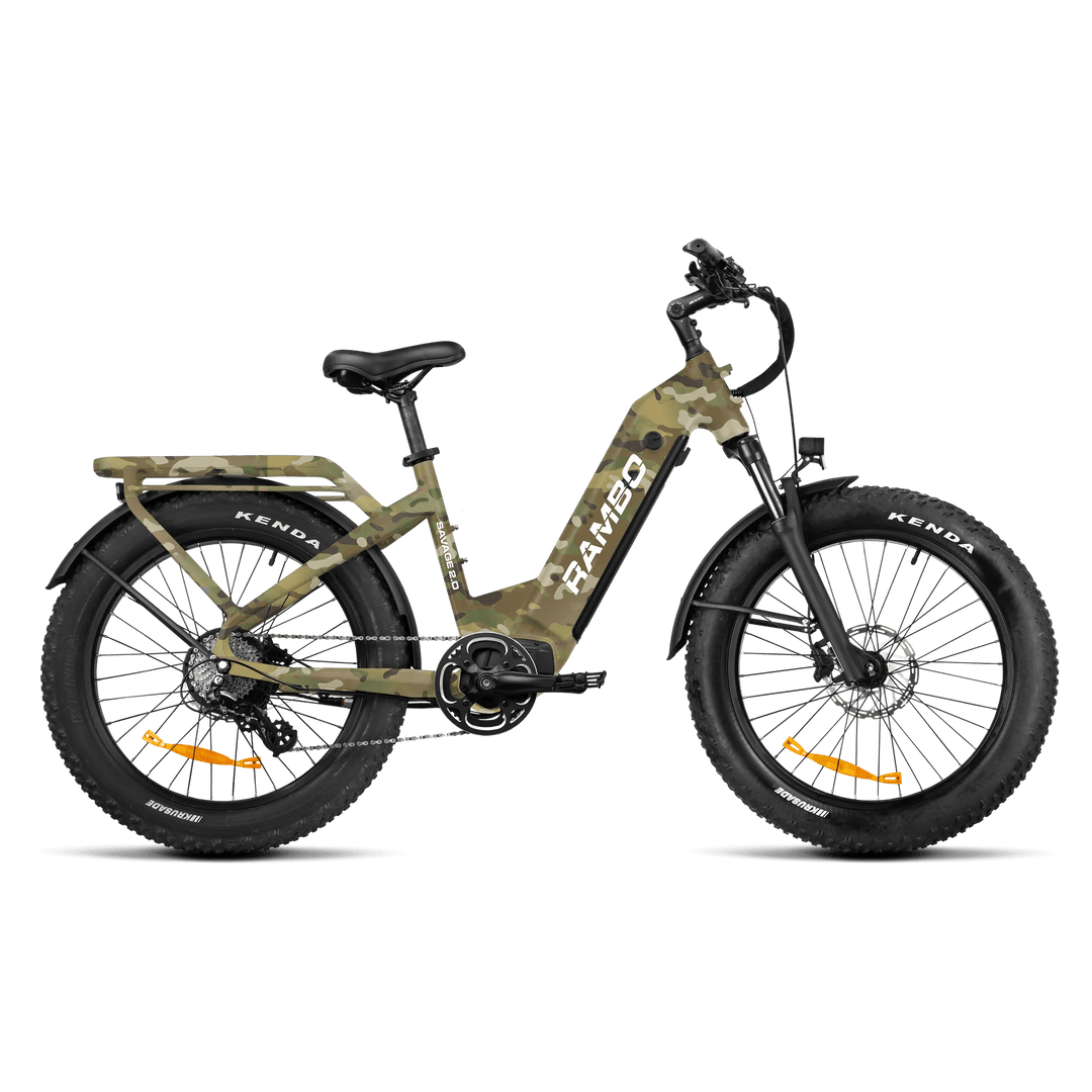 RAMBO Savage 2.0 750W-1000W Hub Drive Rambo Hight Performance Electric Bikes Matte Black 1