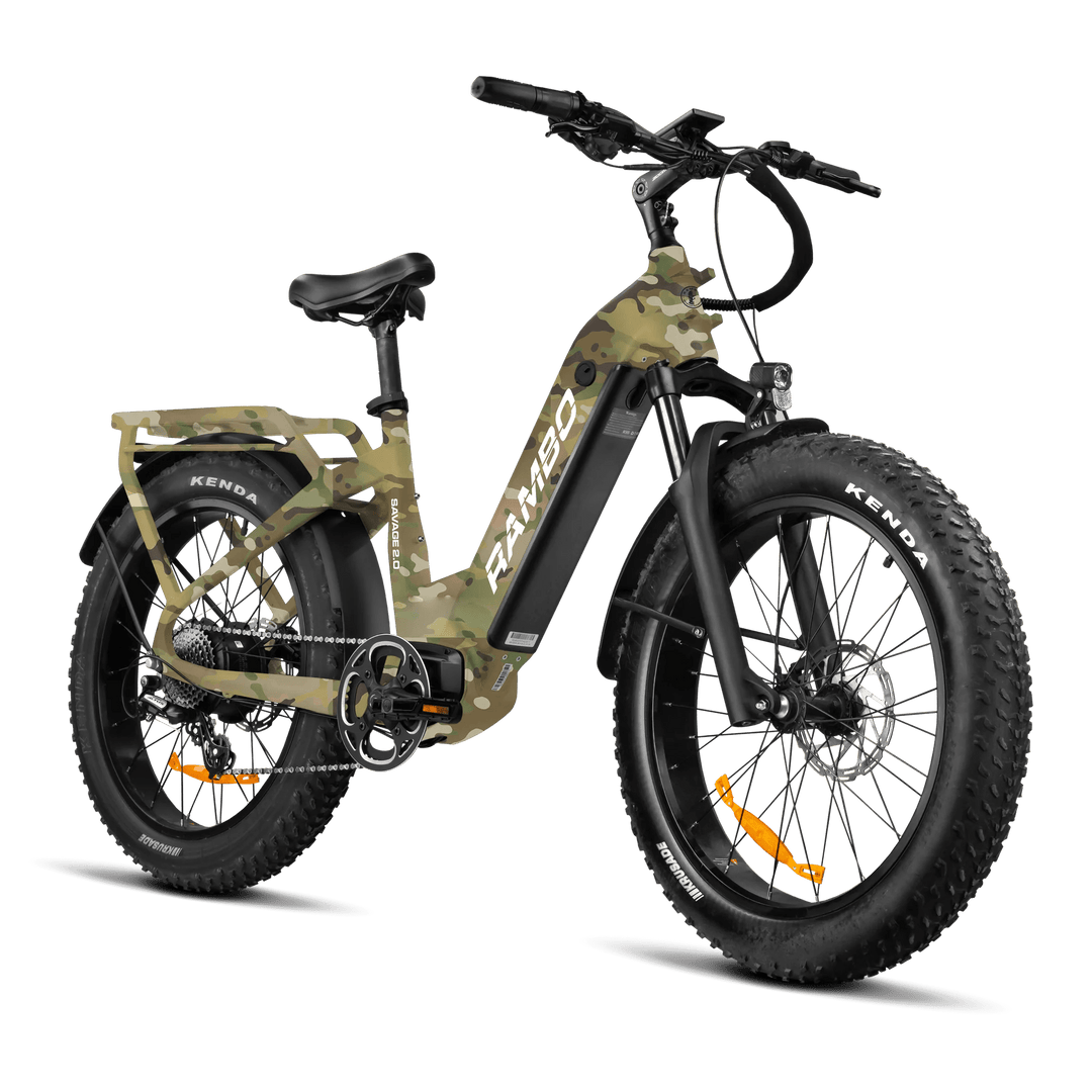 RAMBO Savage 2.0 750W-1000W Hub Drive Rambo Hight Performance Electric Bikes Matte Black 12