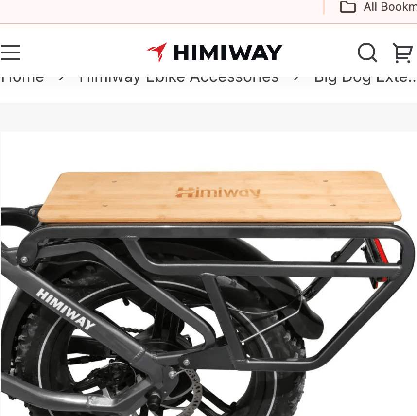 Rear Rack For Himiway Ebikes Racks &amp; Fenders Big Dog Extended Large Rear Rack 7