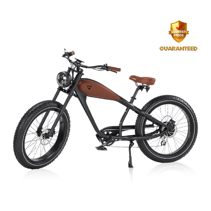 REVI BIKES Cheetah New REVI BIKES Vintage Electric Bikes 17.5AH 1000W 8