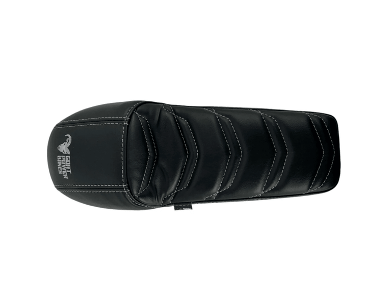 Seat and Seat Riser For Goat Power Bikes Racks & Fenders Motor Goat Seat-Sport-Grey Stitching 9