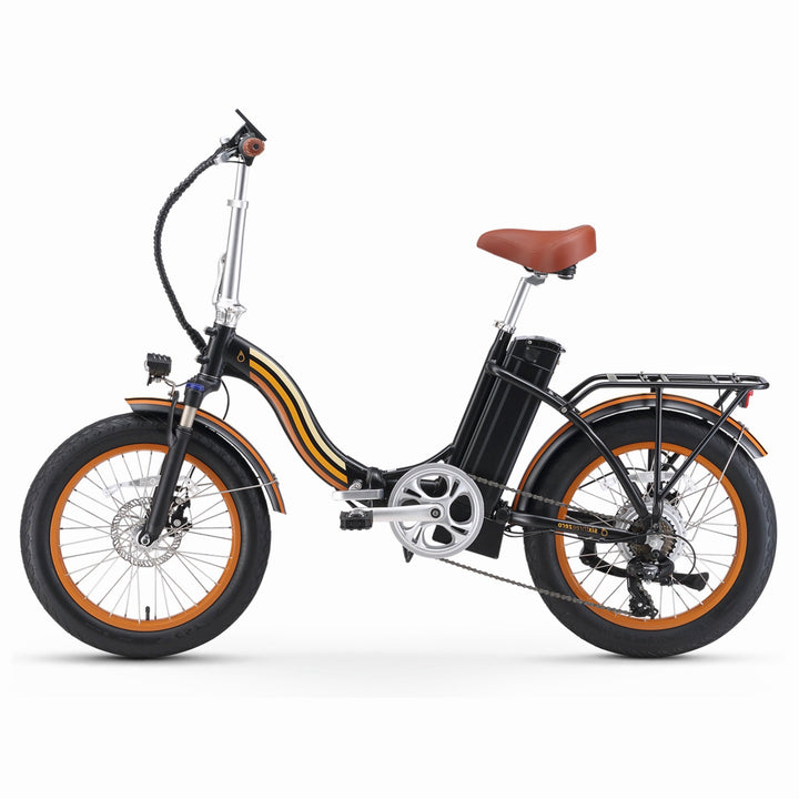 Sixthreezero All-Terrain Zip n' Fold 750W Fat Tire Electric Bike Folding Electric Bikes Cream 5