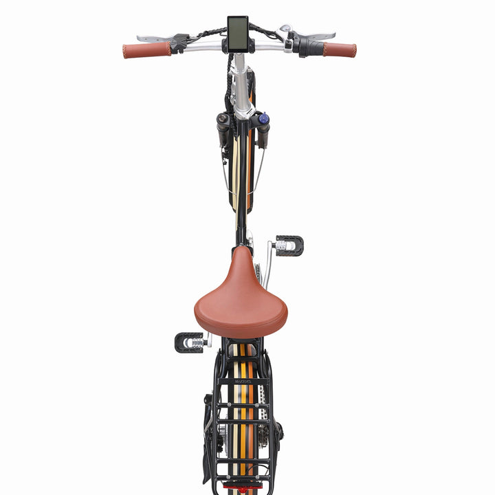 Sixthreezero All-Terrain Zip n' Fold 750W Fat Tire Electric Bike Folding Electric Bikes Cream 17