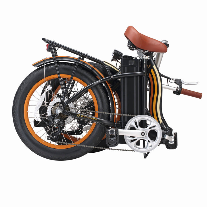 Sixthreezero All-Terrain Zip n' Fold 750W Fat Tire Electric Bike Folding Electric Bikes Cream 10