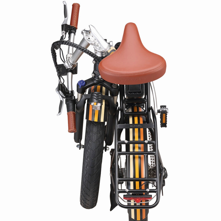 Sixthreezero All-Terrain Zip n' Fold 750W Fat Tire Electric Bike Folding Electric Bikes Cream 13