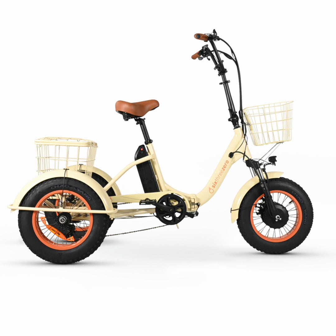 Sixthreezero Easy Transit 750W Fat Tire Electric Trike Folding Electric Trikes 2